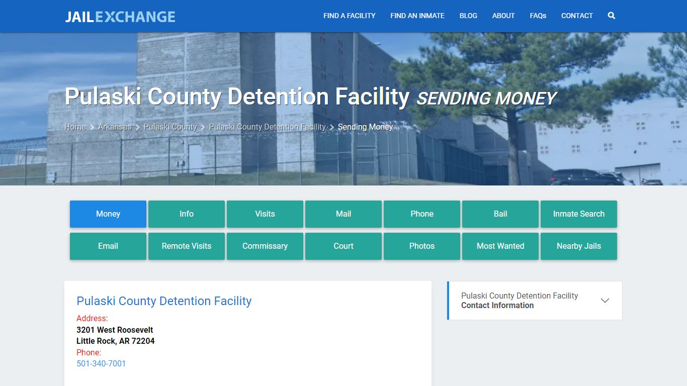 Pulaski County Detention Facility Sending Money - Jail Exchange